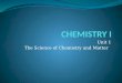 CHEMISTRY I