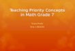 Teaching Priority Concepts in Math Grade 7