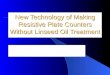 New Technology of Making Resistive Plate Counters Without Linseed Oil Treatment