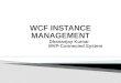 WCF INSTANCE  MANAGEMENT              Dhananjay Kumar                        MVP-Connected Syste m