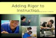 Adding Rigor to Instruction