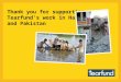 Thank you for supporting  Tearfund’s work in Haiti and Pakistan