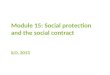 Module  15:  Social protection and the social contract