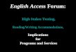 English Access  Forum: