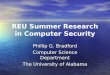 REU Summer Research in Computer Security