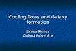 Cooling flows and Galaxy formation