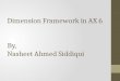 Dimension Framework in AX 6 By, Nasheet Ahmed Siddiqui
