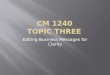 CM 1240 Topic Three