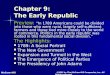 Chapter  9:  The  Early Republic