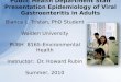 Public Health Department Staff Presentation Epidemiology of Viral Gastroenteritis in Adults