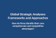 Global Strategic Analyses: Frameworks and Approaches