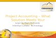 Project Accounting – What Solution Meets Your Needs?