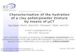 Characterization of the hydration of a clay pellet/powder mixture by means of µCT
