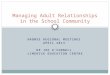 Managing Adult Relationships in the School Community