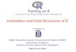 Training  on  R For 3 rd  and 4 th  Year  Honours  Students, Dept. of Statistics, RU