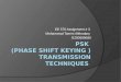 PSK  (Phase Shift Keying ) Transmission Techniques