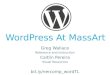 WordPress  At MassArt