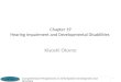 Chapter 19 Hearing Impairment and Developmental Disabilities
