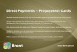 Direct Payments â€“ Prepayment Cards