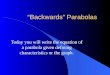 “Backwards” Parabolas