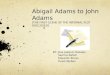 Abigail Adams to John Adams