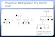 Practice Pedigrees! Try them out!