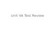 Unit  VA  Test Review