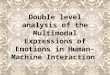 Double level analysis of the Multimodal Expressions of Emotions in Human-Machine Interaction