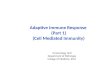 Adaptive Immune Response  (Part 1) (Cell Mediated Immunity)