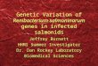 Genetic Variation of  Renibacterium salmoninarum  genes in infected salmonids