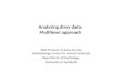 Analyzing diary data:  Multilevel  approach