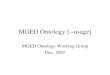 MGED Ontology [--usage]