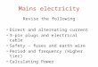 Mains electricity