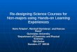 Re-designing Science Courses for Non-majors using Hands-on Learning Experiences
