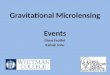 Gravitational Microlensing  Events