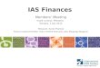 IAS Finances