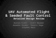 UAV Automated Flight & Seeded Fault Control Detailed Design Review