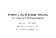 Systems Level Design Review UL Vibration Test Apparatus