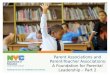 Parent Associations and  Parent-Teacher Associations: