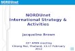 NORDUnet International Strategy & Activities