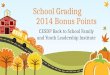 School Grading            2014 Bonus Points