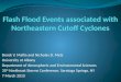 Flash Flood Events associated with Northeastern Cutoff Cyclones