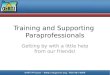 Training and Supporting  Paraprofessionals