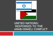 United Nations:  Responses to the Arab-Israeli Conflict