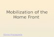 Mobilization of the Home Front