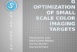 Manufacturing optimization  of  small scale  color  imaging  targets