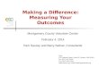 Making a Difference: Measuring Your Outcomes