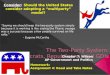 The Two-Party System: Democrats, Republicans, and GDIs