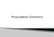 Population  Genetics