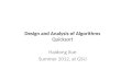 Design  and Analysis of Algorithms Quicksort